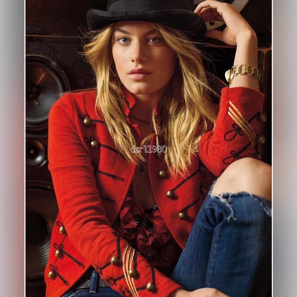 VTG Denim Supply Ralph Lauren Military Cropped Slim Band Jacket Size Small - Picture 5 of 10